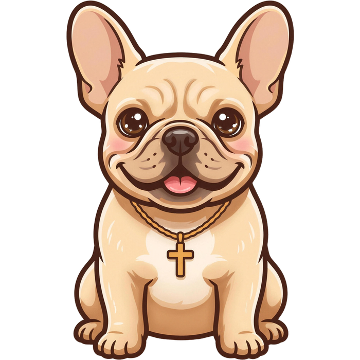 French bulldog sticker