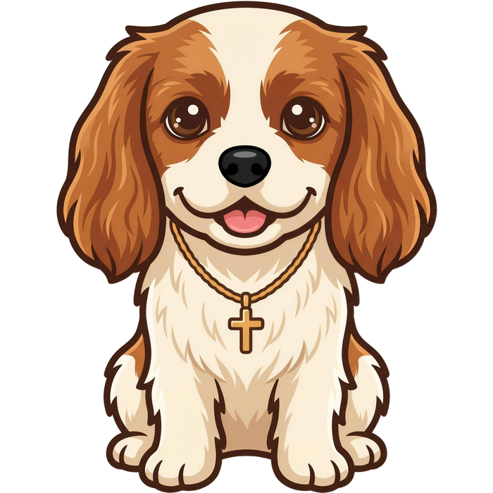Cavalier King Charles spaniel sticker